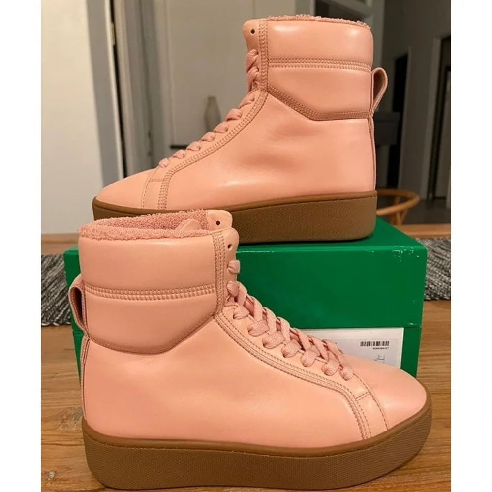 BOTTEGA VENETA‎ NAPPA LEATHER THE QUILT 667143 HIGH-TOP Women's Sneakers EUR-36